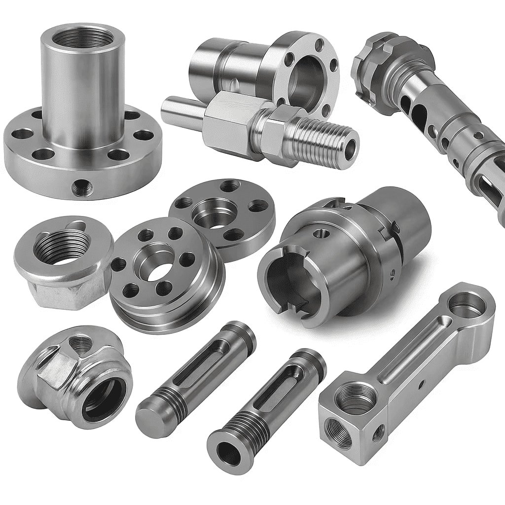 Shaft components turning milling