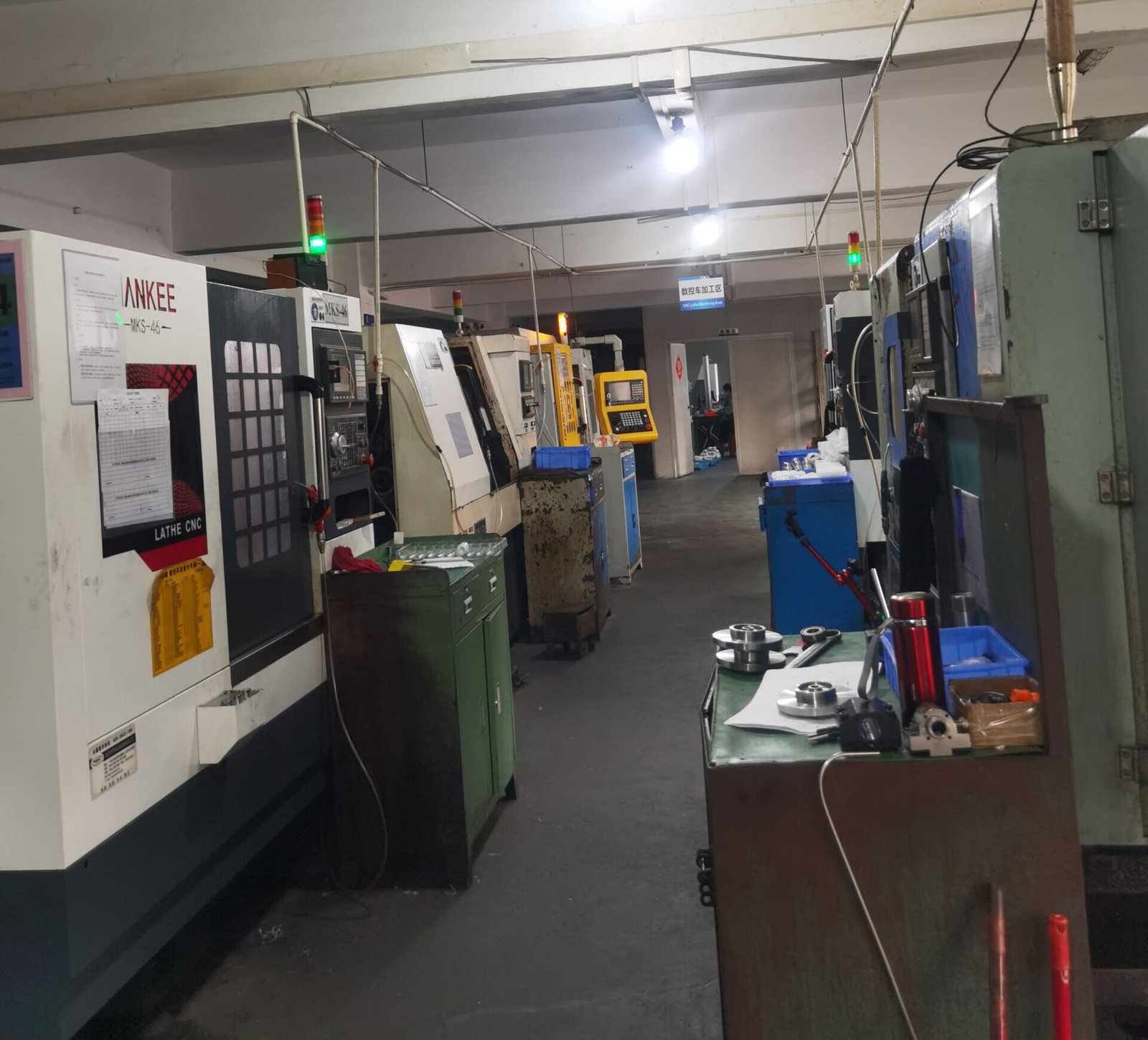 Real factory video showing CNC machines running