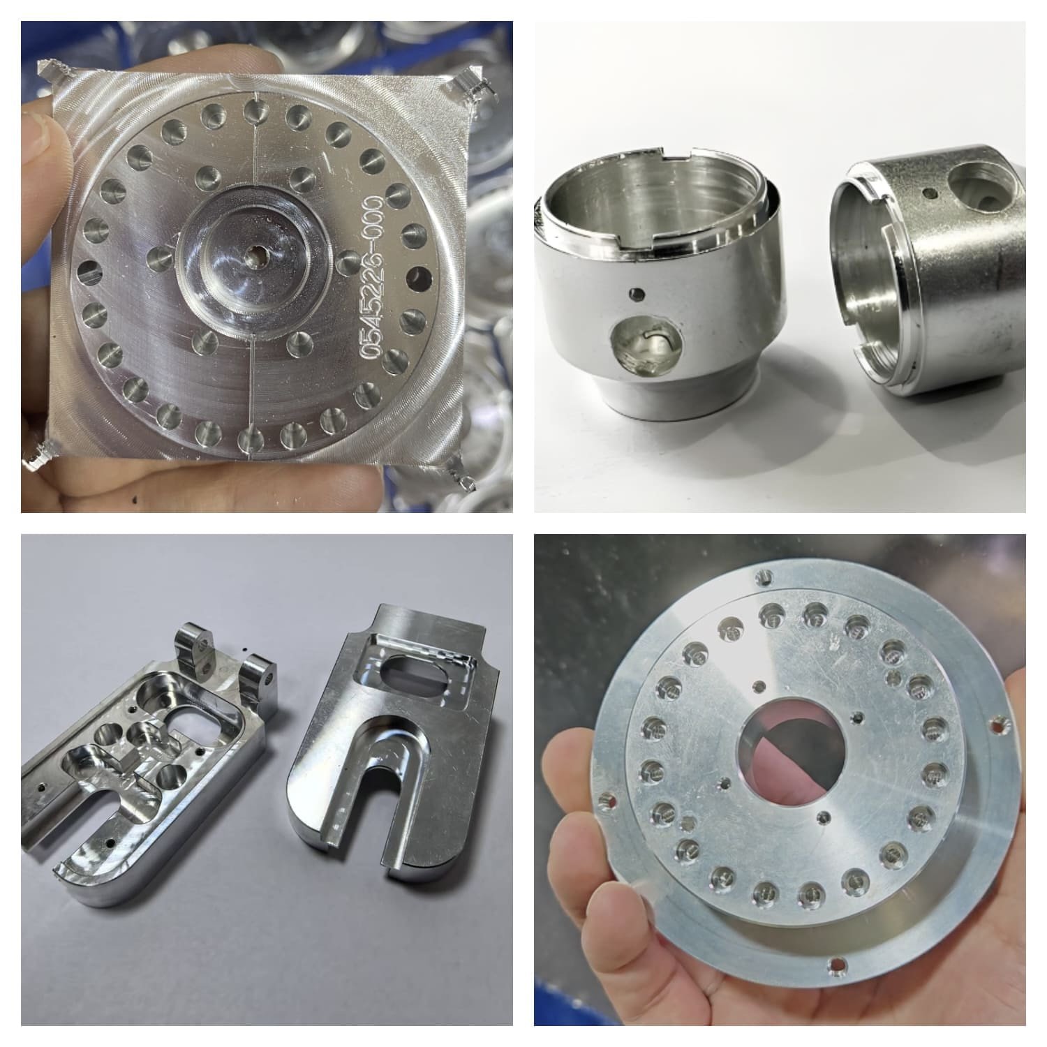 CNC milled aluminum brackets and precision housings