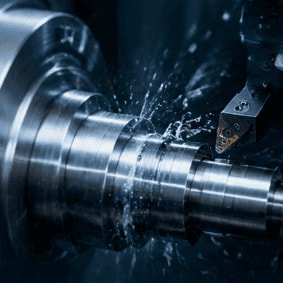 CNC lathe shaft turning