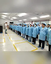 Production team at the LuckyHxs manufacturing facility