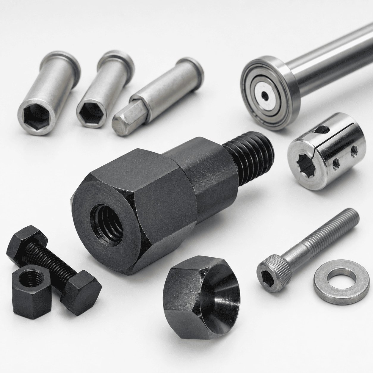 Hex shafts and mechanical drive parts
