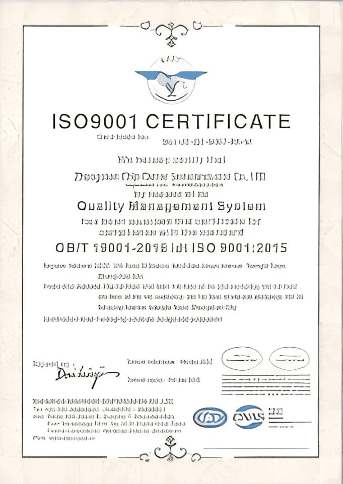ISO 9001 Certification
