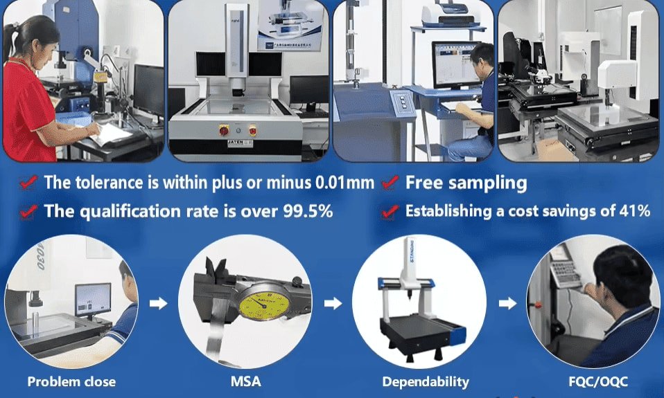 Precision aluminum CNC machining inspection
