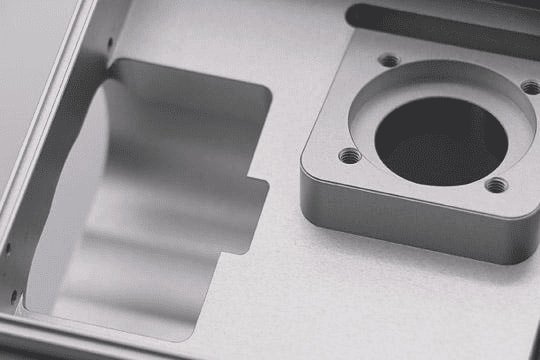 Sandblasted aluminum finish