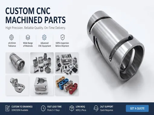 Custom aluminum CNC parts made to drawings