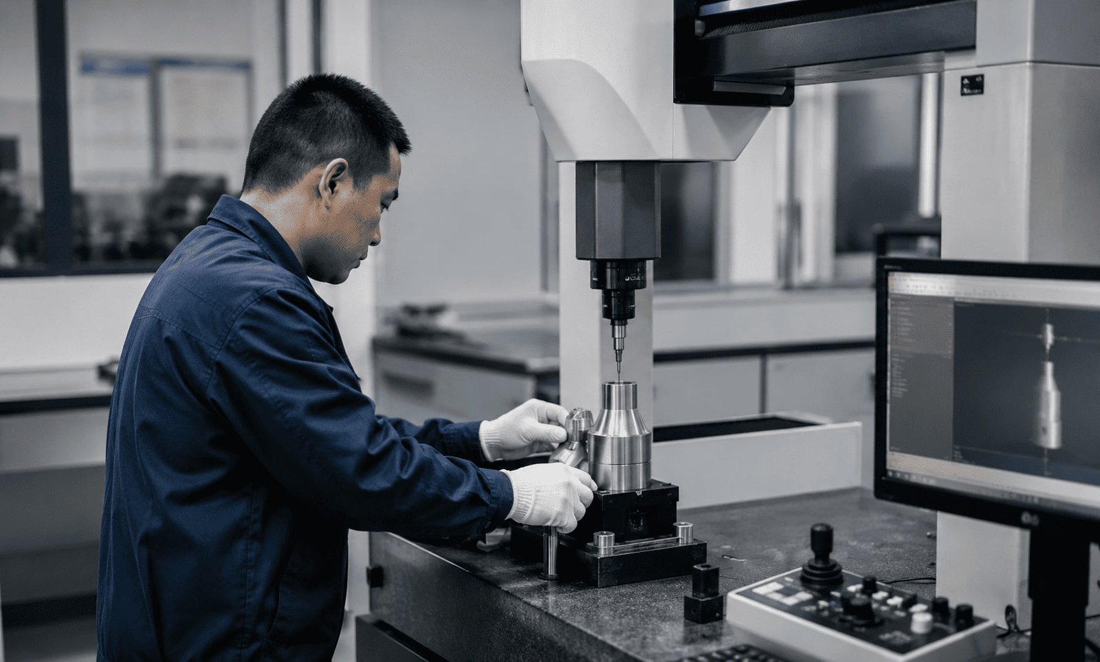 Engineering blueprint for custom CNC parts