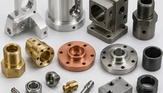 Material samples and finished parts