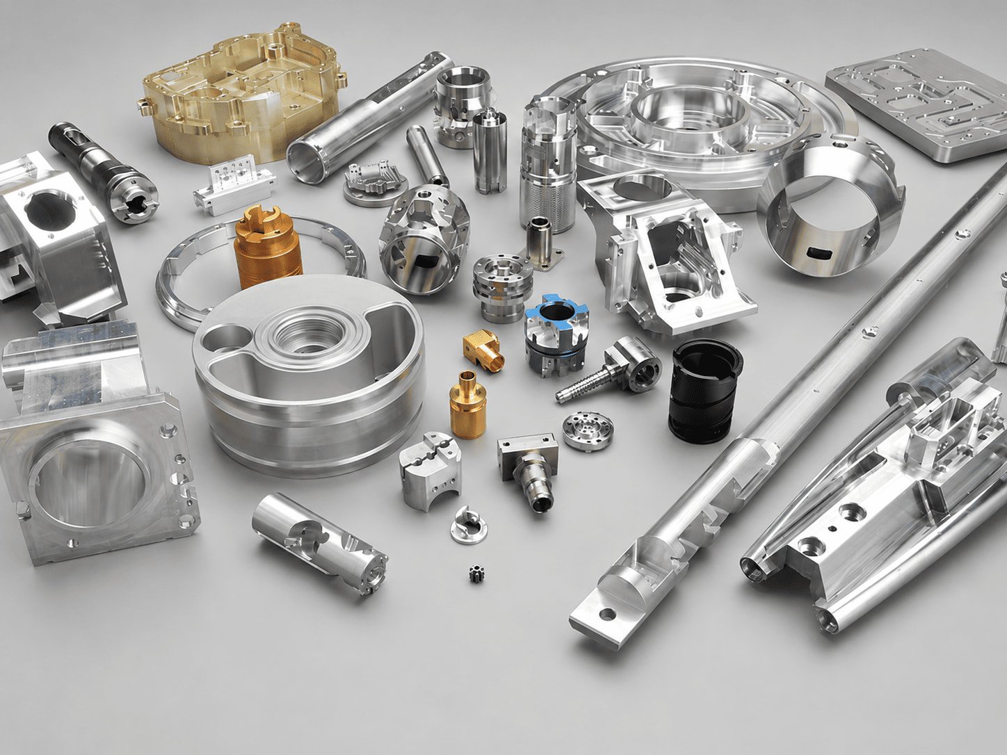 Polished and brushed stainless steel CNC parts