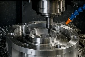 3 Axis CNC Milling process on a simple plate