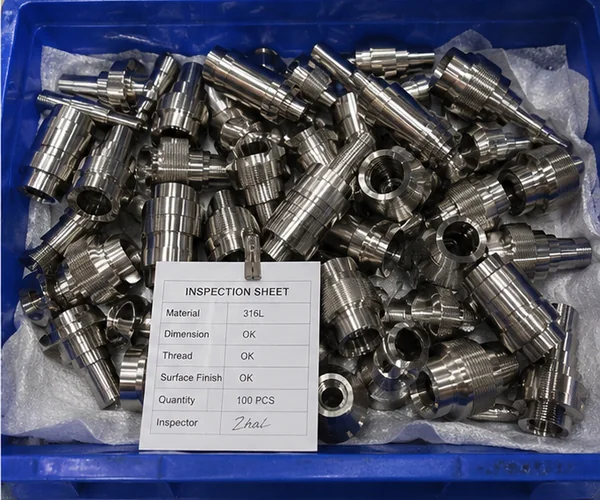Various stainless steel material bars and precision components