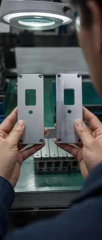 Surface-finish inspection of custom CNC machined parts