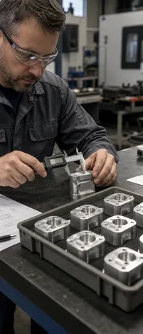 Comparison of an approved prototype with a CNC production batch