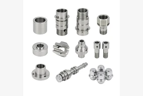 Machined pins with circumferential grooves for retaining rings