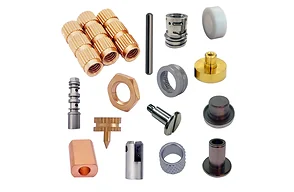 CNC turned pins for positioning and fastening