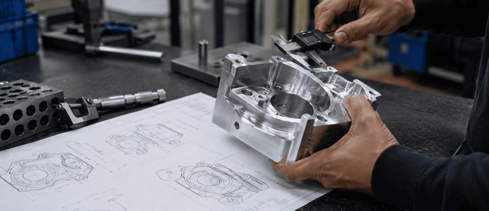 Engineering drawing and DFM review for CNC machining