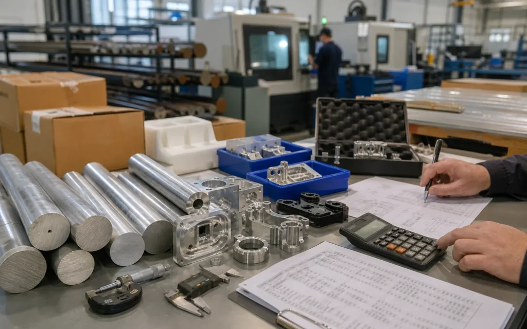 Wholesale pricing factors for CNC machined components