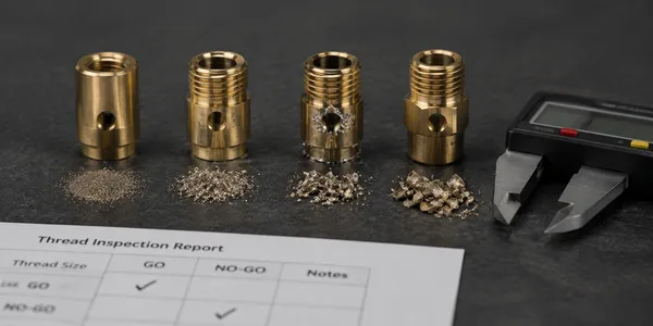 Clean brass connector thread comparison