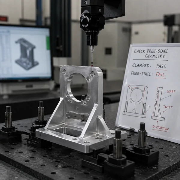 Lightweight Pocketed Aluminum Bracket