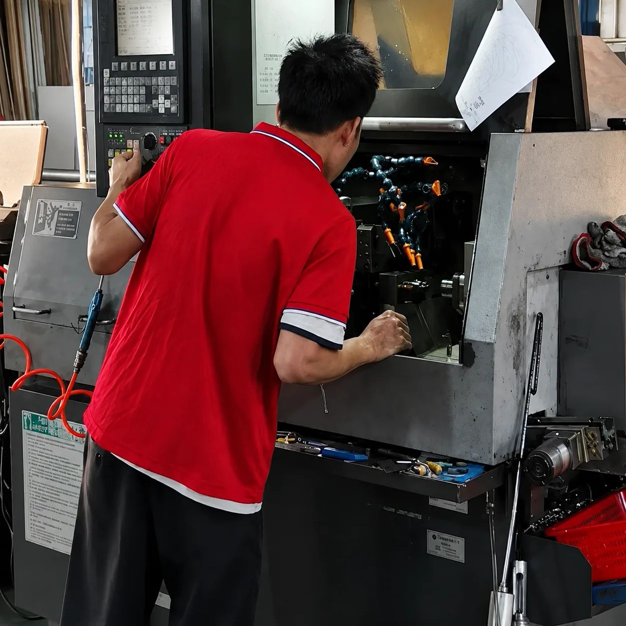 Complete Swiss product portfolio including shafts, pins, connectors, inserts, sleeves, nozzles, and complex components