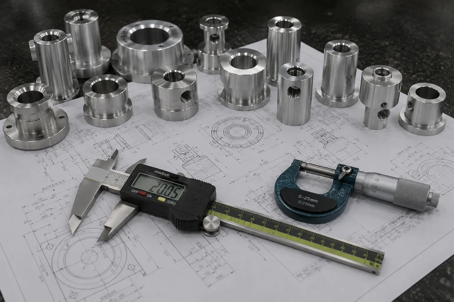 Spacer Engineering Drawing Example