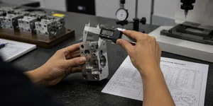 As-machined vs Anodized part comparison