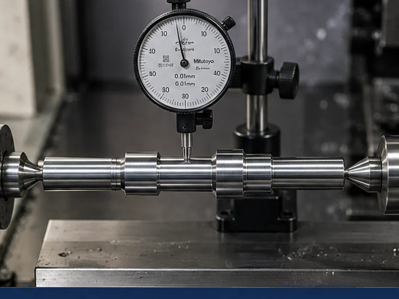 Stepped shaft showing OD and ID with an engineering centerline