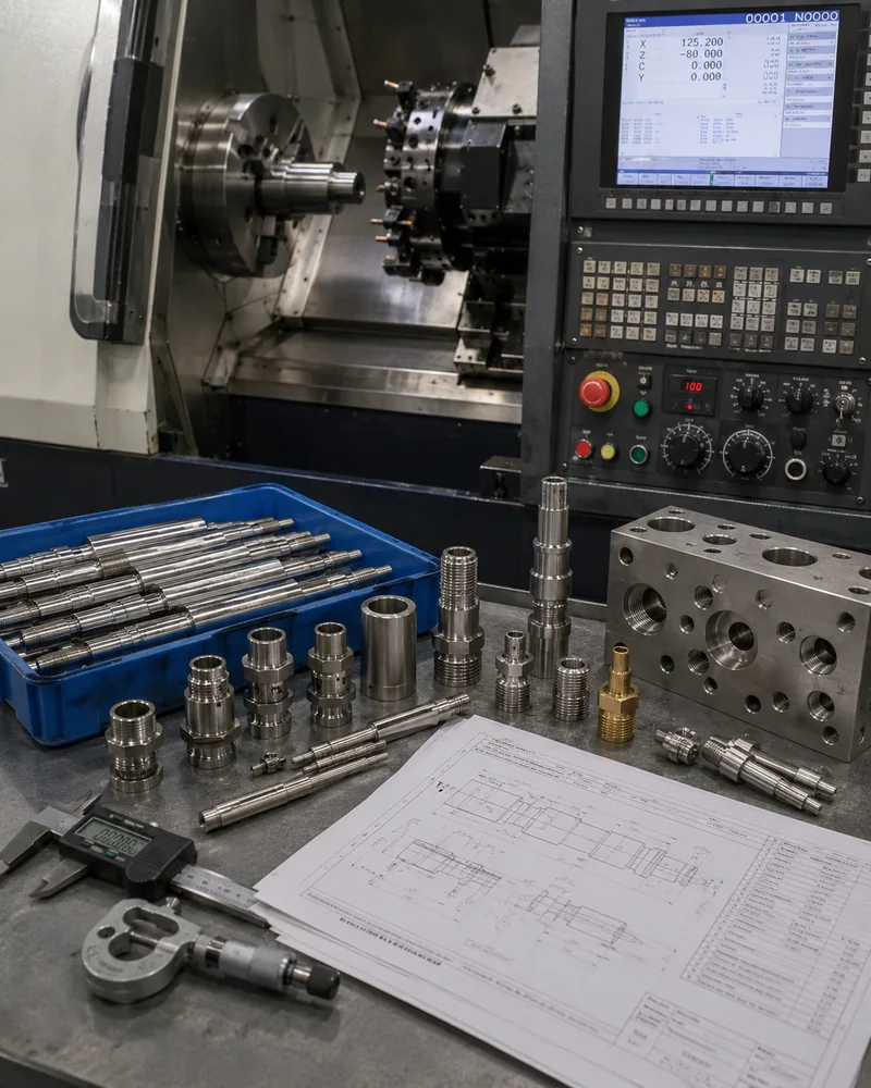 CNC turning service supplier capabilities for custom turned parts