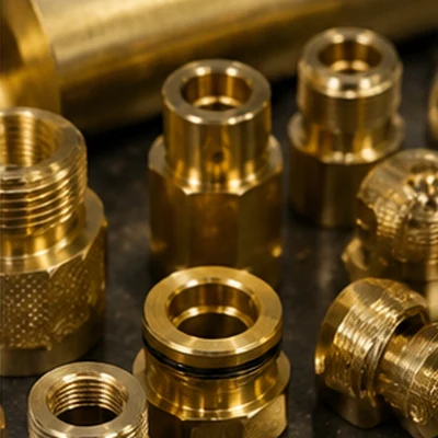 Brass turned connector