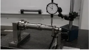 Dial indicator runout inspection