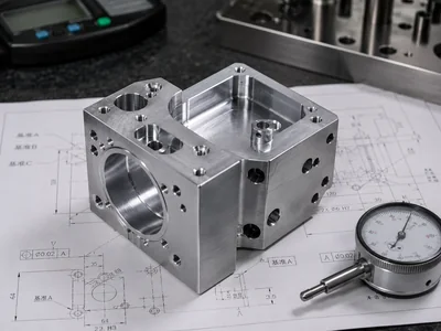 Complex multi-surface aluminum housing showing deep pockets and thin walls in a machining environment