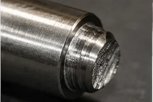 Clean part-off ends on small pins