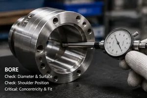 Macro view of precision bore