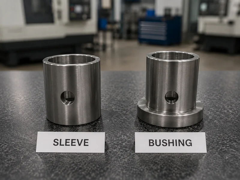 Engineering comparison between a spacer sleeve and a plain bushing