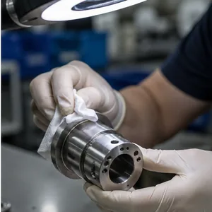 Clean finished stainless component