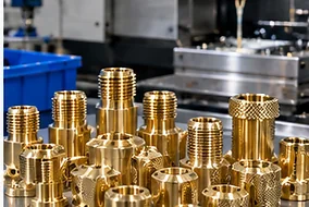 Custom brass threaded inserts and knurled nuts