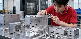 CNC machined equipment housing panel and mounting parts