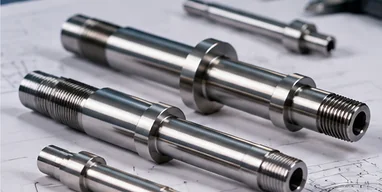 CNC machined shafts pins and rotational components
