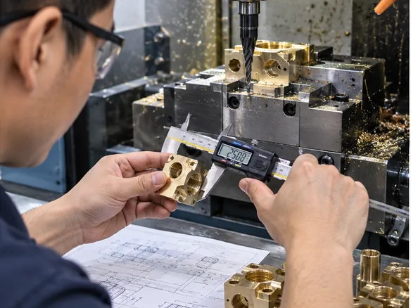 Automatic screening of small brass parts
