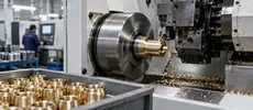 CNC Turning of brass components