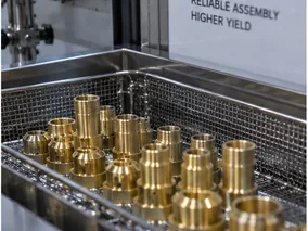 Ultrasonic cleaning of brass CNC components