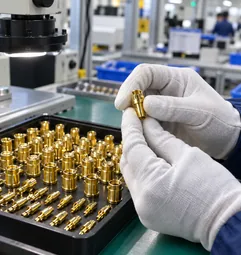 Gold plated brass contacts