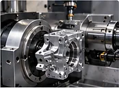 Turn-mill prototype parts with flats slots and cross holes