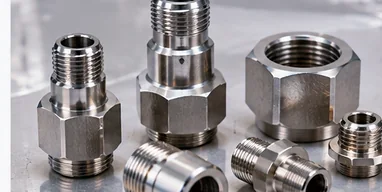 CNC machined fittings and threaded adapters
