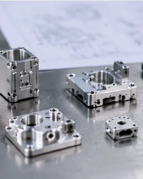Macro close-up of stainless steel machining showing chip formation and cutting edge