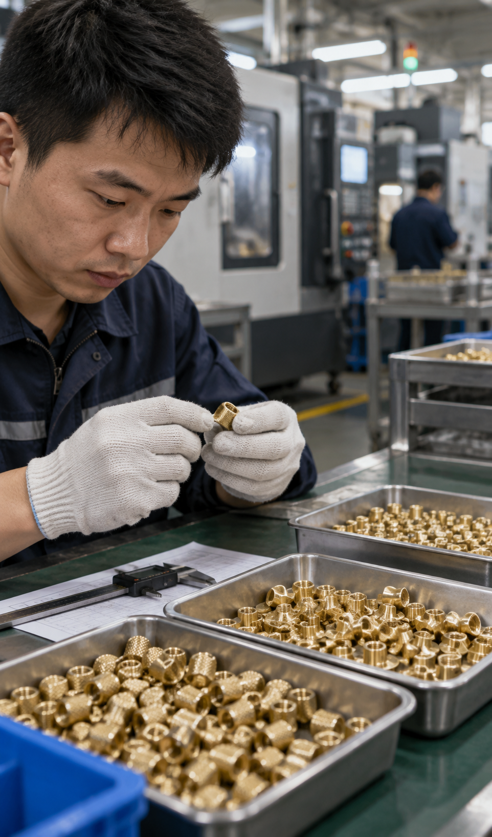 Injection molded brass inserts application