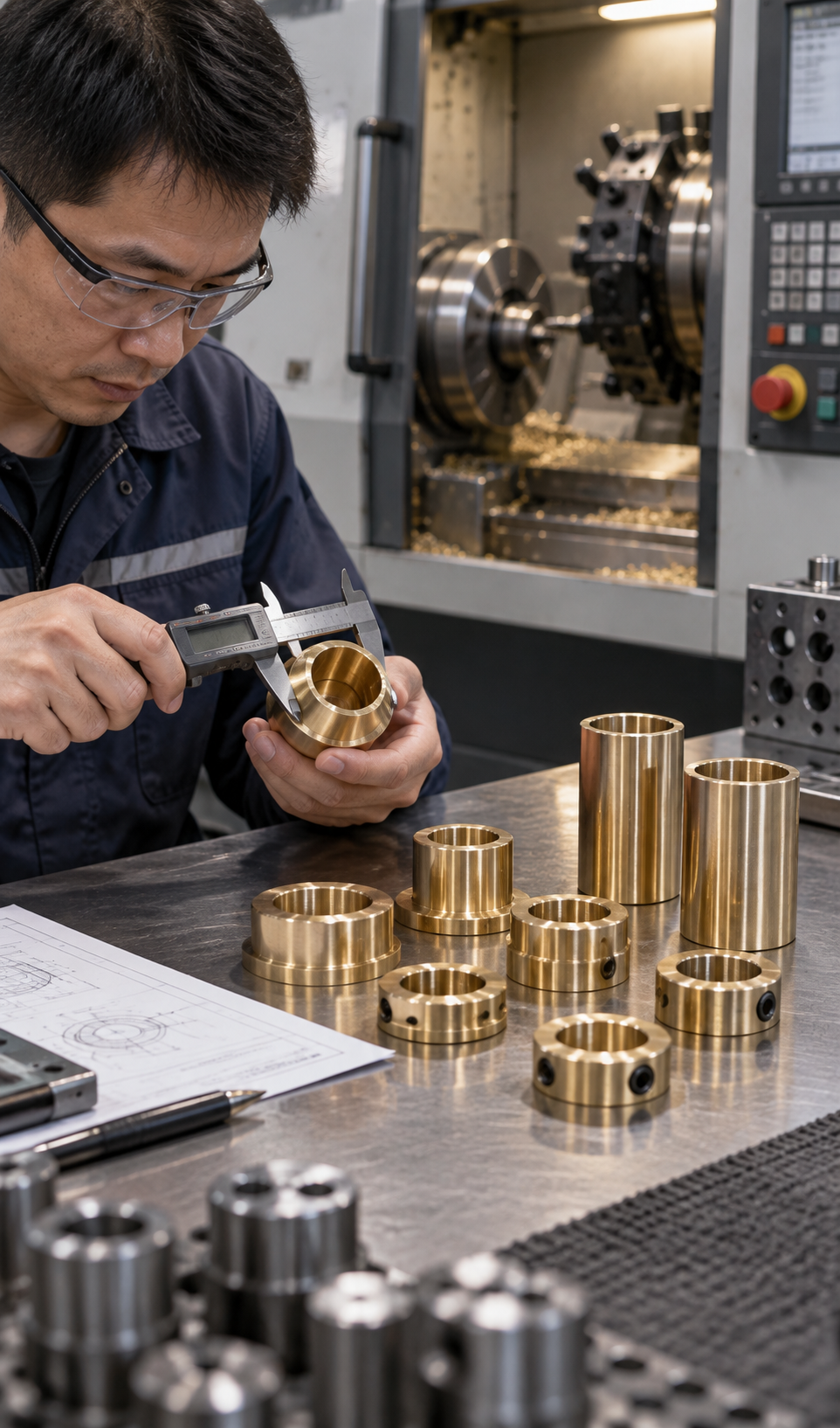 Brass fluid control hardware