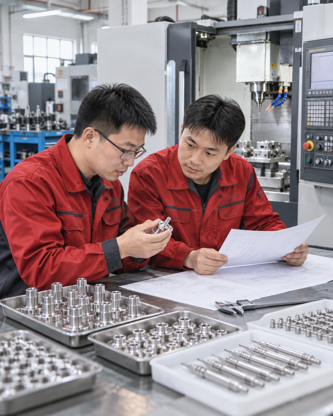 Precision CNC machining equipment for component production