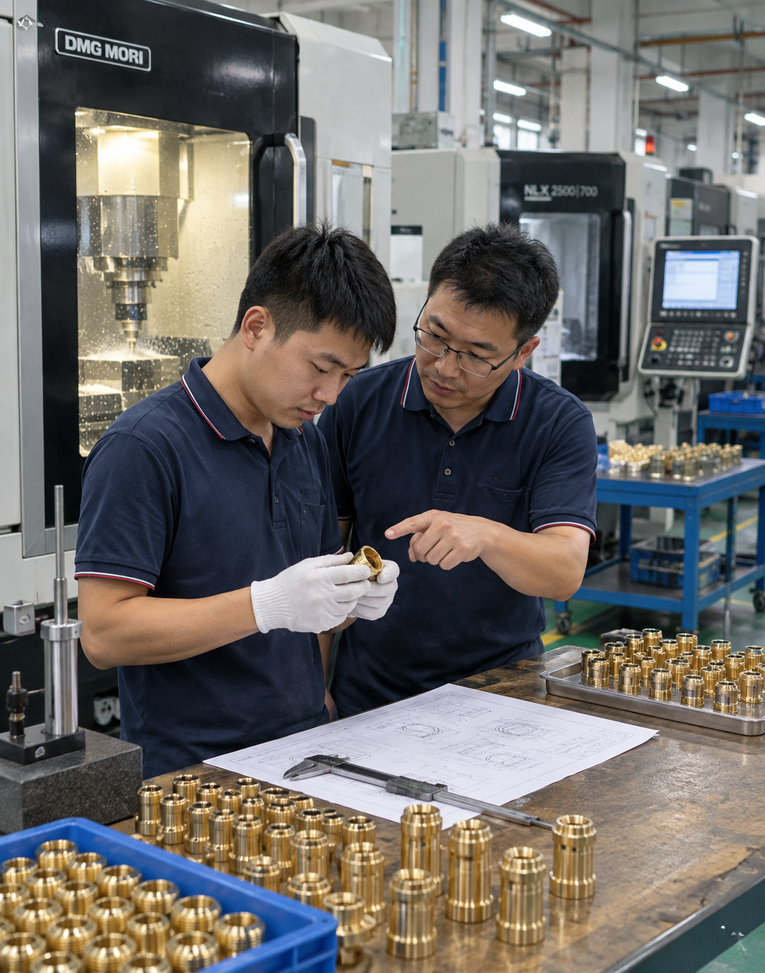 Brass CNC machining equipment and parts