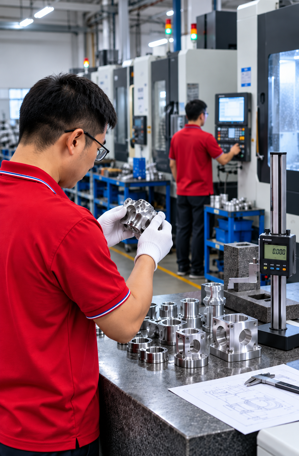 Precision CNC Machined Parts with Various Surface Finishes